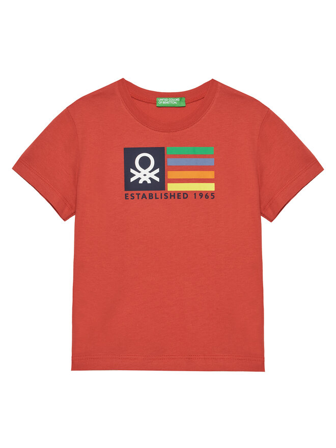 United Colors Of Benetton United Colors Of Benetton Póló 3I1XG10HT Piros Regular Fit