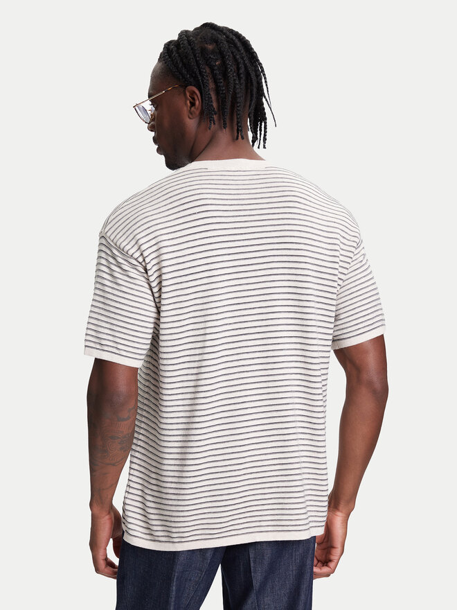 United Colors Of Benetton United Colors Of Benetton Marškinėliai 1195K109V Smėlio Relaxed Fit
