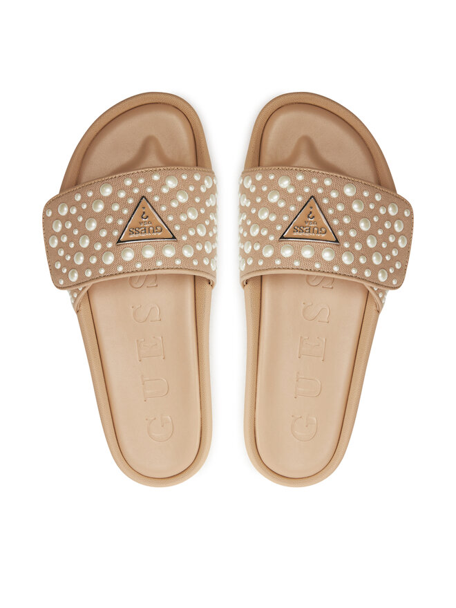Guess Klapki Guess FLGCAN FAB19 Beżowy