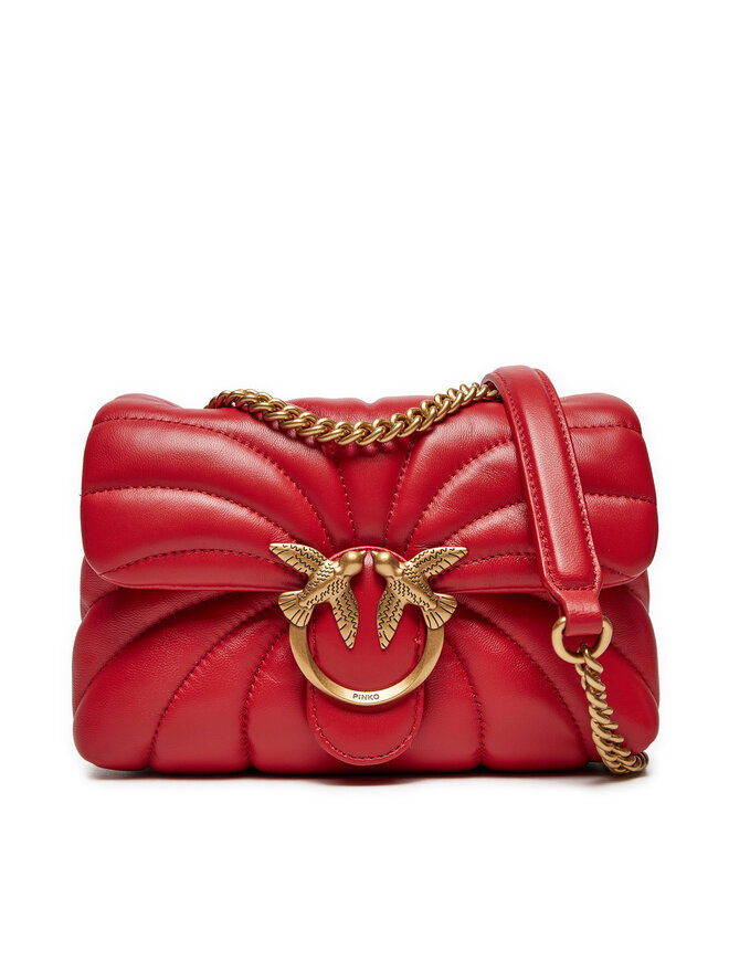 PINKO Ročna torba PINKO Love Puff Mini Cl AI 24-25 PLTT 100039 A1EX Rdeča