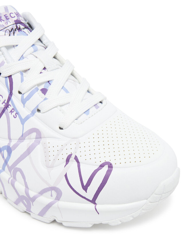 Skechers Sneakersy Skechers Skechers x Jgoldcrown Uno-Spread The Love 155507/WLPR Bílá