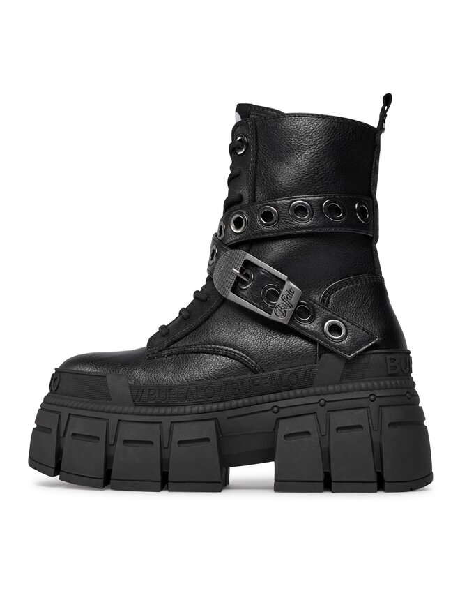 Buffalo Черевики Buffalo Gospher Lace Up Mid 1622351 Чорний