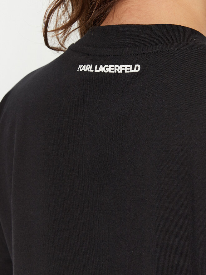 KARL LAGERFELD KARL LAGERFELD T-Shirt A1W17013 Μαύρο Relaxed Fit