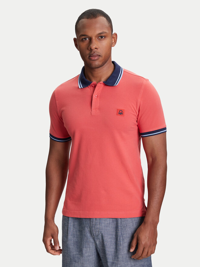 United Colors Of Benetton United Colors Of Benetton Poloshirt 3F9HU302E Dunkelrot Regular Fit