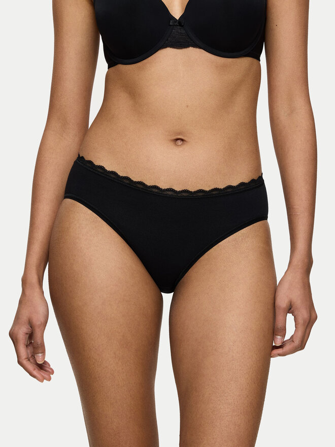 Triumph Triumph Klasične spodnje hlačke Feel Of Cotton 10224973 Črna