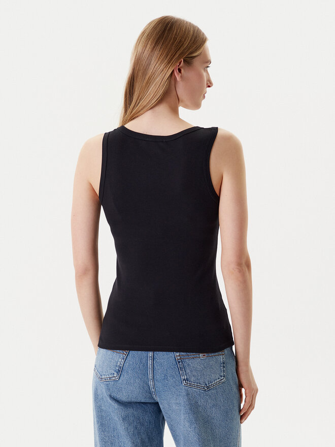 United Colors Of Benetton United Colors Of Benetton Top 3GA2DH010 Schwarz Slim Fit