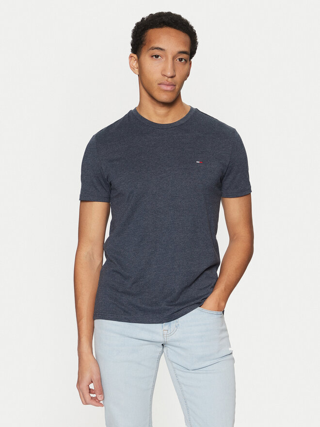 Tommy Jeans Tommy Jeans T-Shirt Jaspe DM0DM20363 Dunkelblau Slim Fit