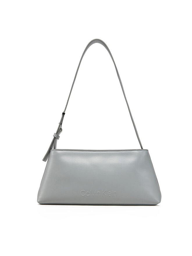 Calvin Klein Borsetta Calvin Klein Embossed Logo Shoulder Bag K60K612550 Grigio