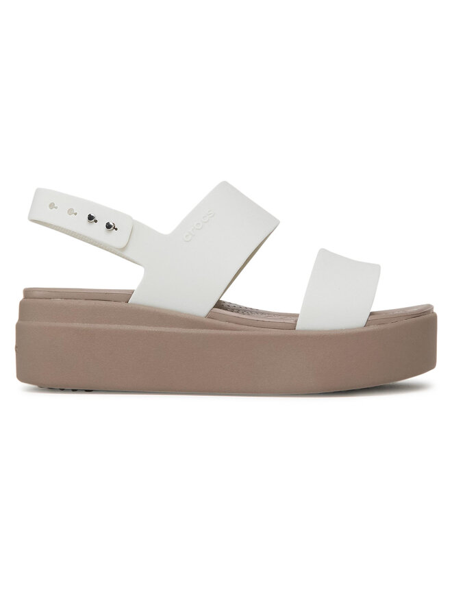 Crocs Basutės Crocs Brooklyn Low Wedge W 206453 Balta