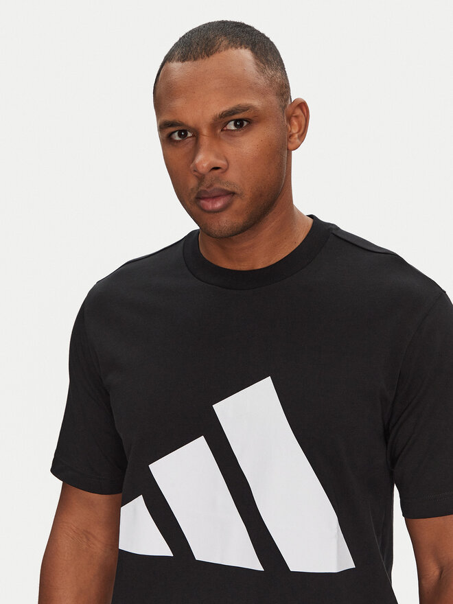 adidas adidas Marškinėliai Essentials Big Logo JE8945 Juoda Regular Fit