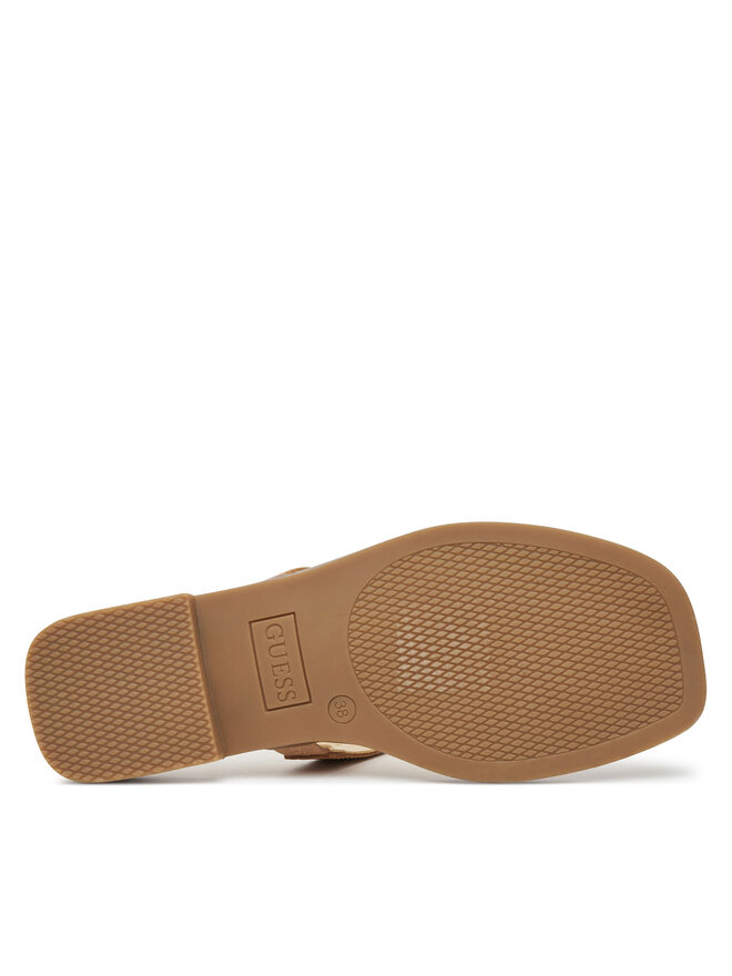 Guess Sandały Guess FLJREL LEA21 Brązowy