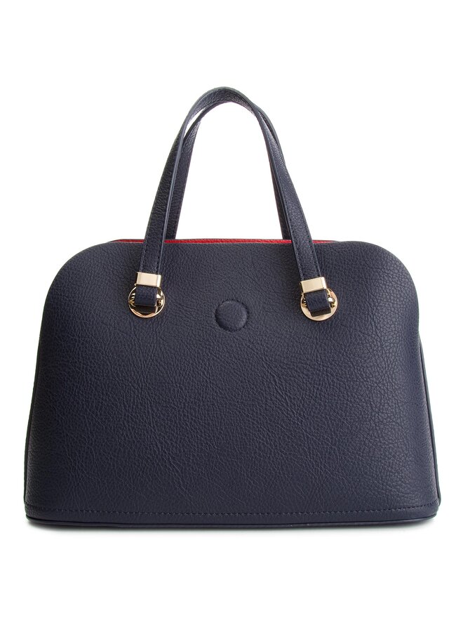 Handtasche Tommy Hilfiger Th Core Med Satchel AW0AW06120 Dunkelblau eschuhe