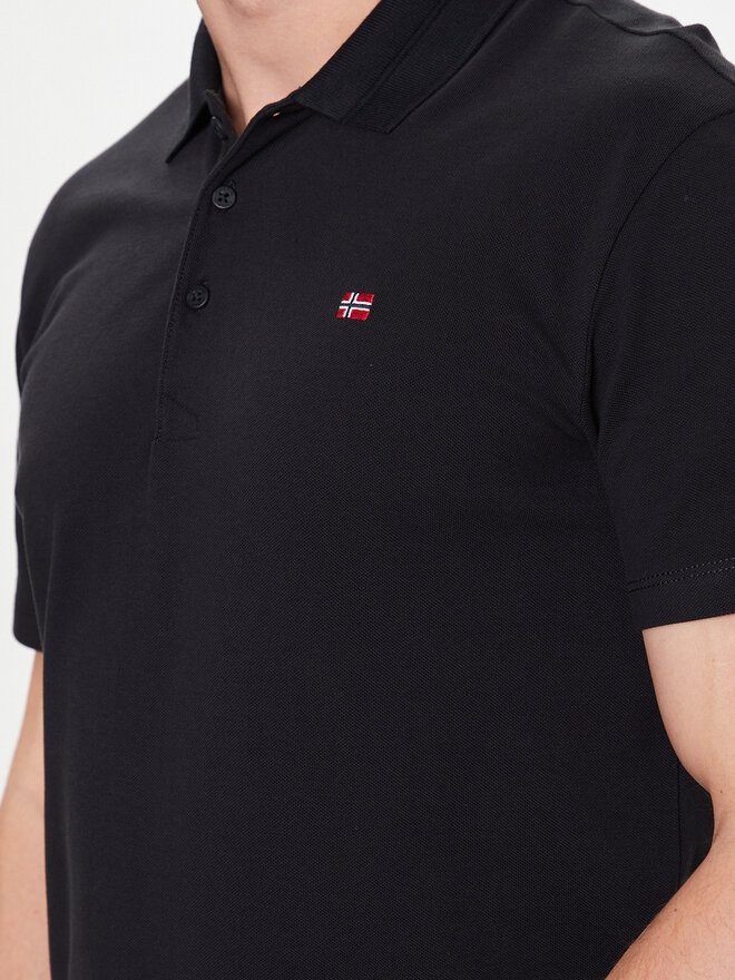 Napapijri Napapijri Polo Ealis NP0A4H8B Μαύρο Regular Fit
