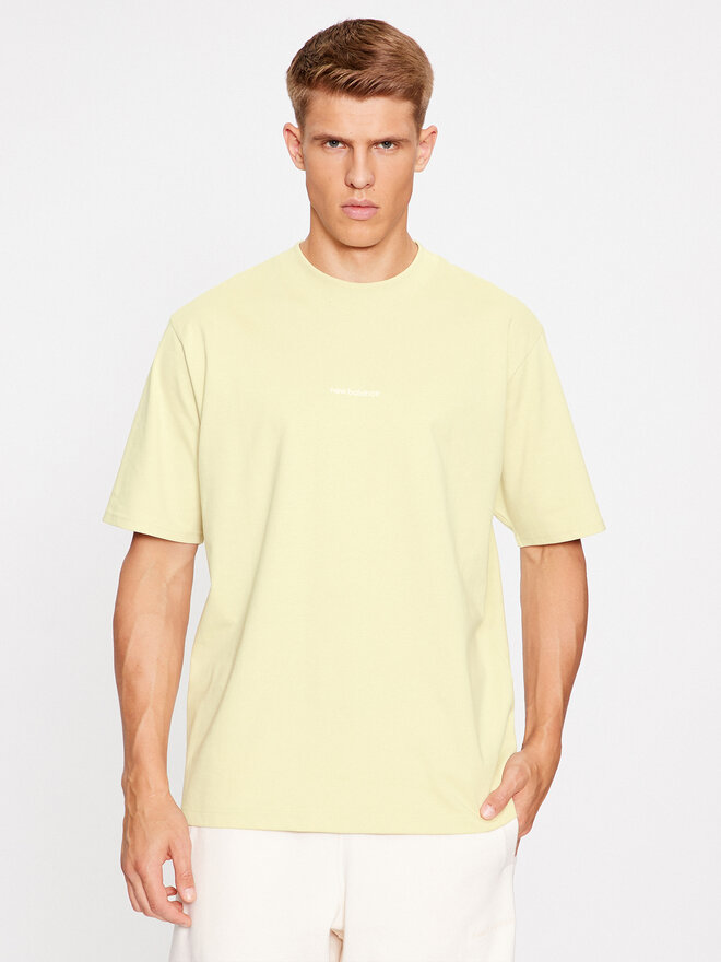 New Balance New Balance Majica Athletics Linear T-Shirt MT33560 Rjava Regular Fit