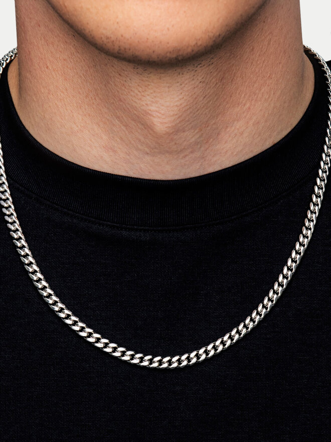 ICED STUFF Łańcuszek ICED STUFF Miami Cuban Link Białe złoto