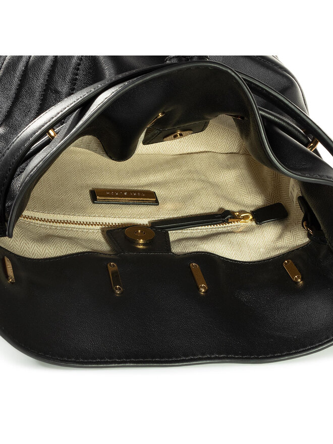 Tory Burch Сумка Tory Burch Kira Chevron Mini Bucket Bag 73561 Чорний