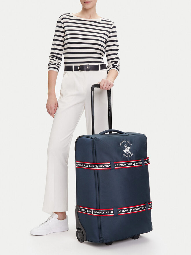 Beverly Hills Polo Club Mittlerer Koffer Beverly Hills Polo Club BHPC-WAL-001-M Dunkelblau