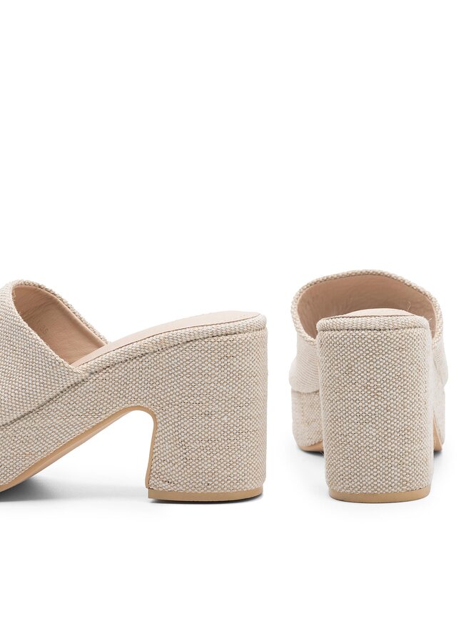 DeeZee Pantoletten DeeZee WS270602-01 Beige