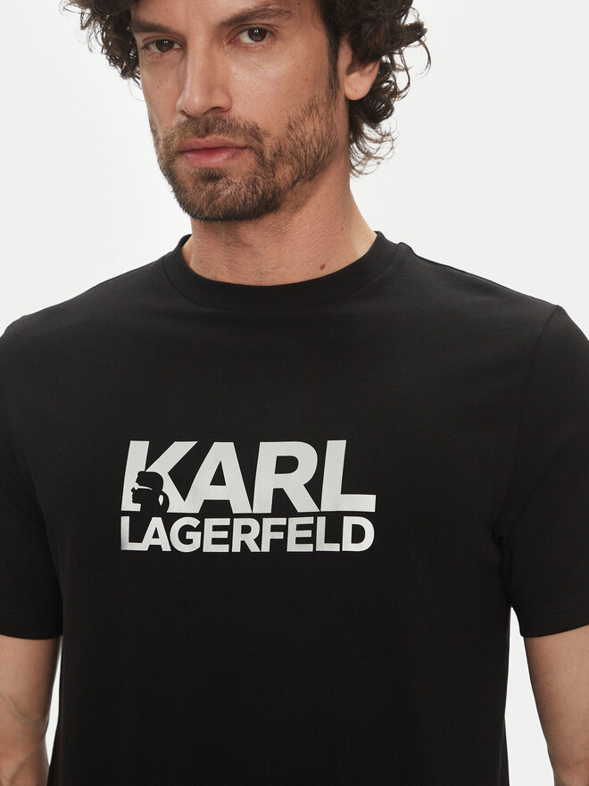 KARL LAGERFELD KARL LAGERFELD Camiseta 755087 552235 Negro Regular Fit