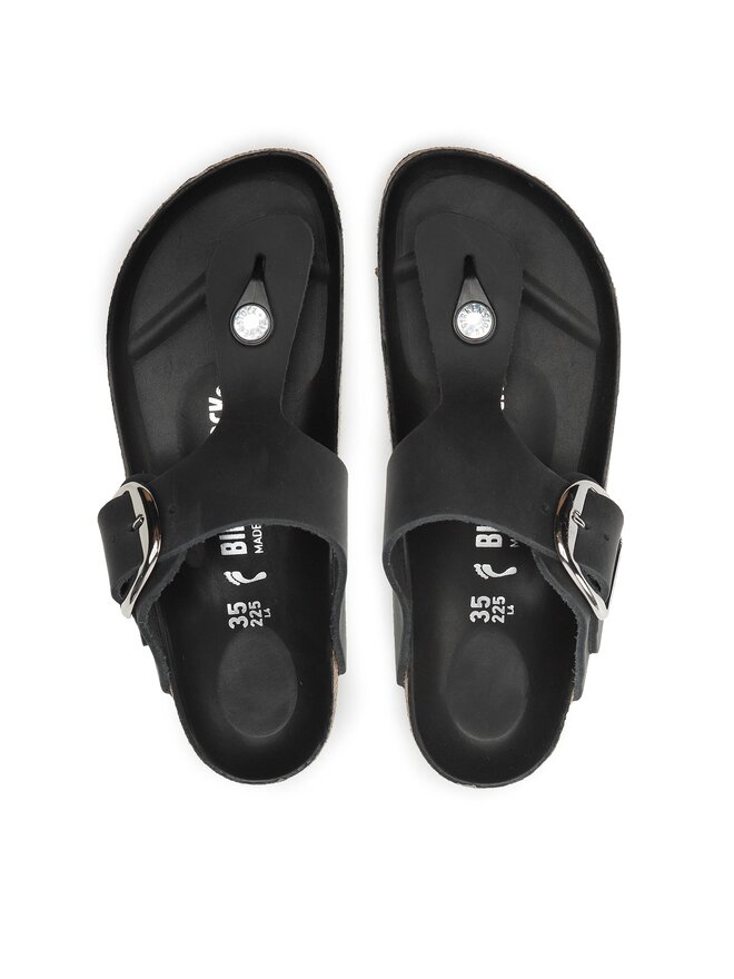Birkenstock Čības uz pirksta Birkenstock Gizeh Big Buckle 1023337 Melns