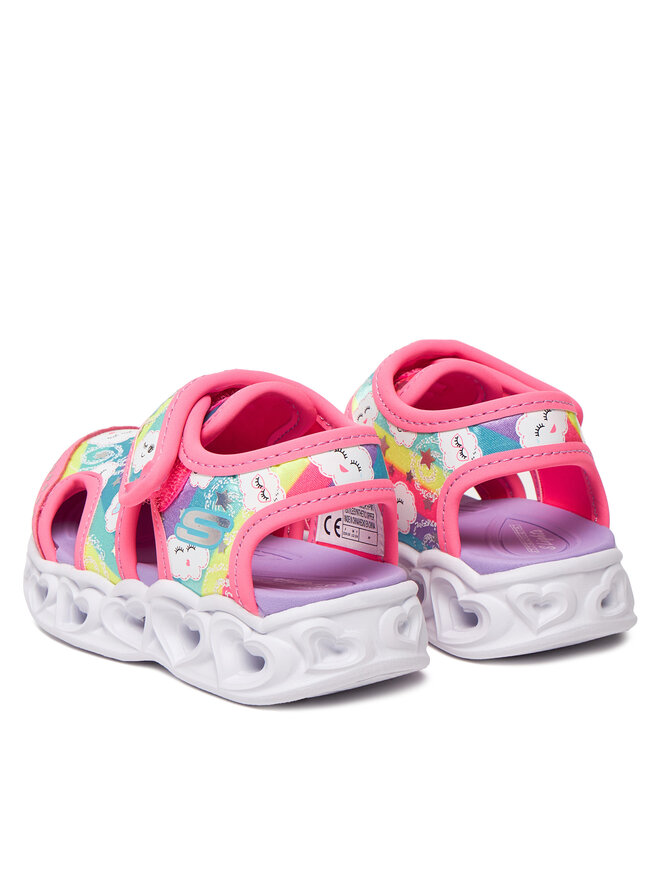 Skechers Sandály Skechers Heart Lights Sandals-Cutie Clouds 302977N/HPMT Růžová