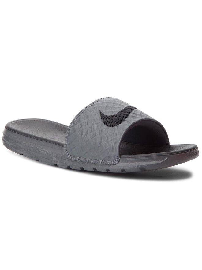 Mules sandales de bain Nike Benassi Solarsoft 705474 090 Gris chaussures