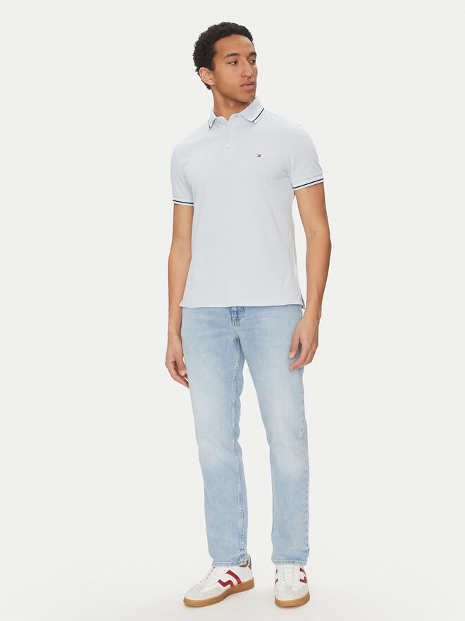 Tommy Hilfiger Tommy Hilfiger Pólóing Seasonal MW0MW39993 Kék Slim Fit