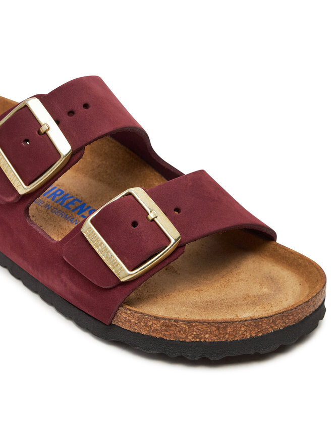 Birkenstock Klapki Birkenstock Arizona Sfb Lenb1028719 Czerwony