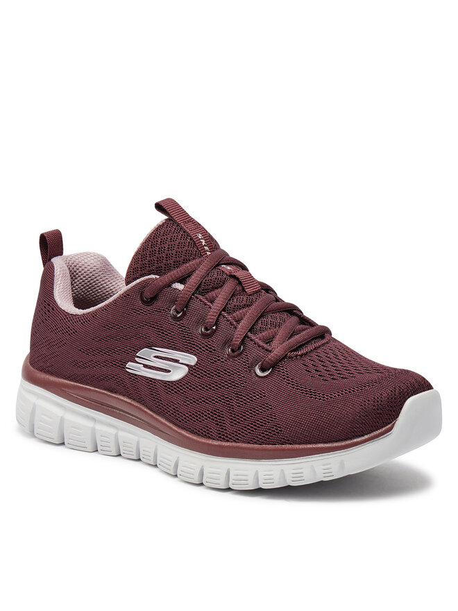 Skechers Tenisice Skechers Get Connected 12615/WINE Tamnocrvena