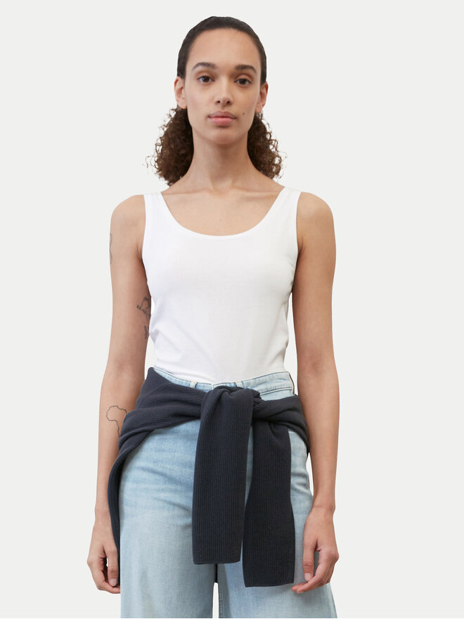 Marc O'Polo Marc O'Polo Τοπ B01 2001 50001 Λευκό Regular Fit