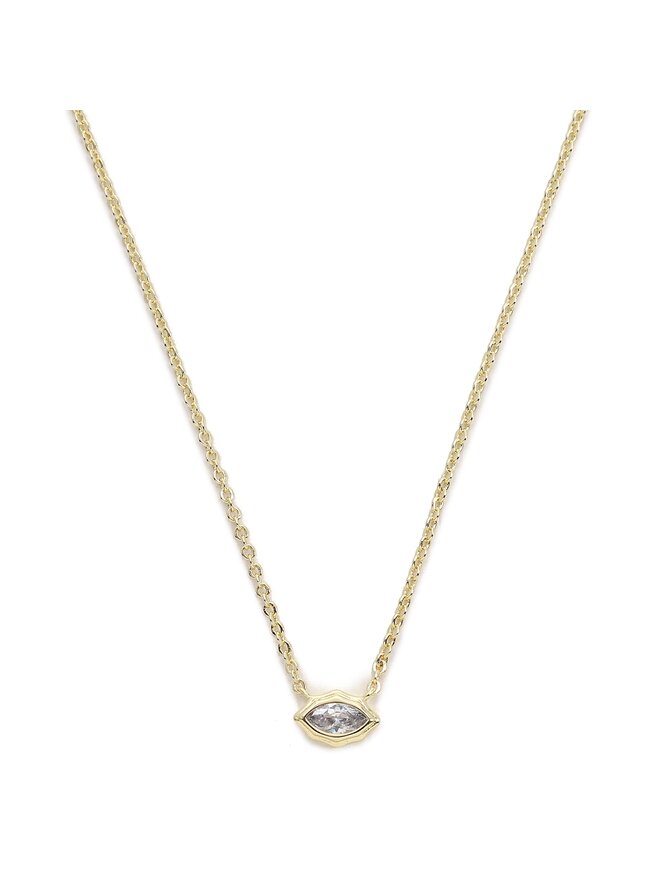 Luv AJ Set 2 coliere Luv AJ Stellar Bezel Charm Necklace Set HOL22-N-SBCN-G Auriu