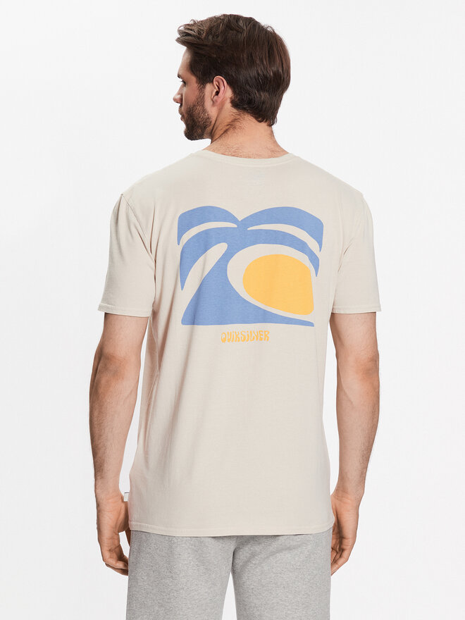 Quiksilver Quiksilver Marškinėliai Arts In Palm EQYZT07249 Smėlio Regular Fit