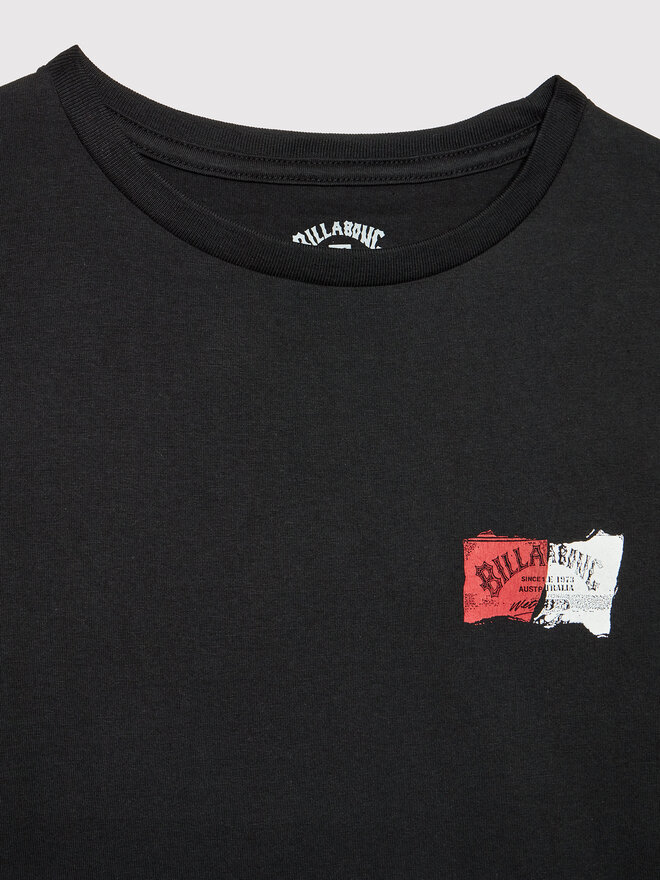 Billabong Billabong Marškinėliai Ripped F2SS18 BIF2 Juoda Premium Fit