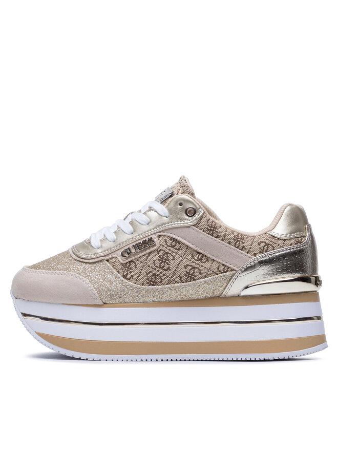 Guess Sneakersy Guess Hansin2 FL5HNS FAL12 Złoty