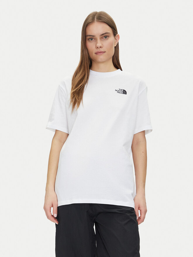 The North Face The North Face Marškinėliai NF0A87NQFN41 Balta Oversize