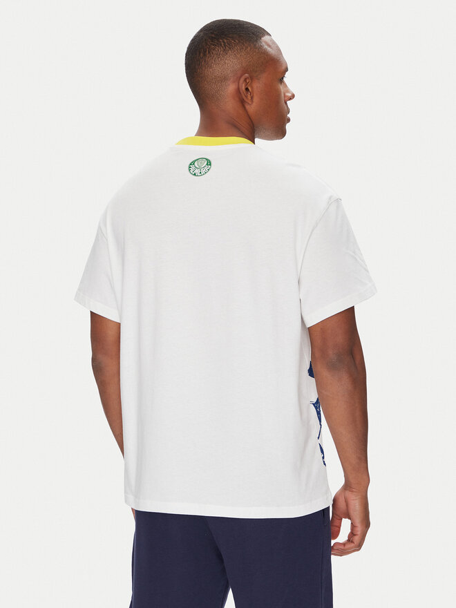 Puma Puma Marškinėliai CWC Hoops x Palmeiras 631705 Balta Regular Fit