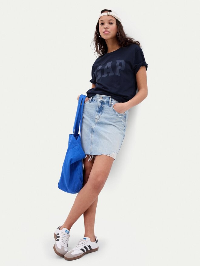 Gap Gap Póló 663921-03 Sötétkék Regular Fit