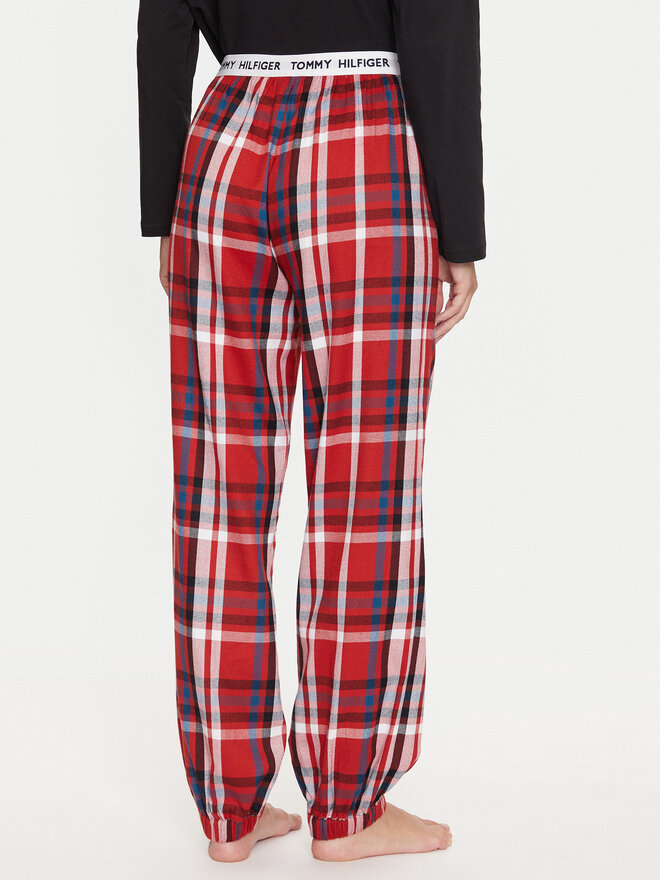 Tommy Hilfiger Tommy Hilfiger Pyjamahose UW0UW05634 Rot Regular Fit