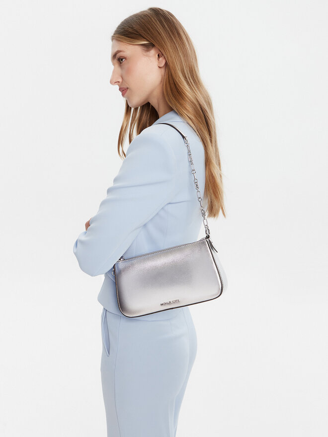 MICHAEL Michael Kors Ročna torba MICHAEL Michael Kors 32S4S8EW6M Srebrna