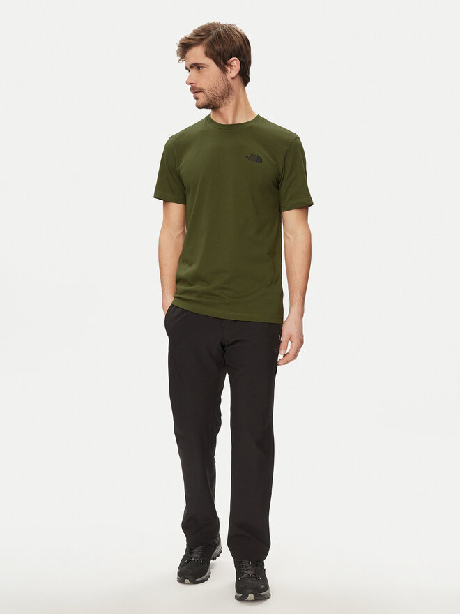The North Face The North Face Póló Simple Dome NF0A87NG Zöld Regular Fit