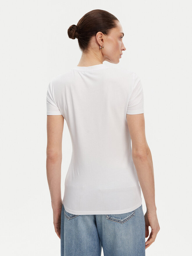 Fracomina Fracomina Camiseta FP25ST3011J449N5 Blanco Slim Fit