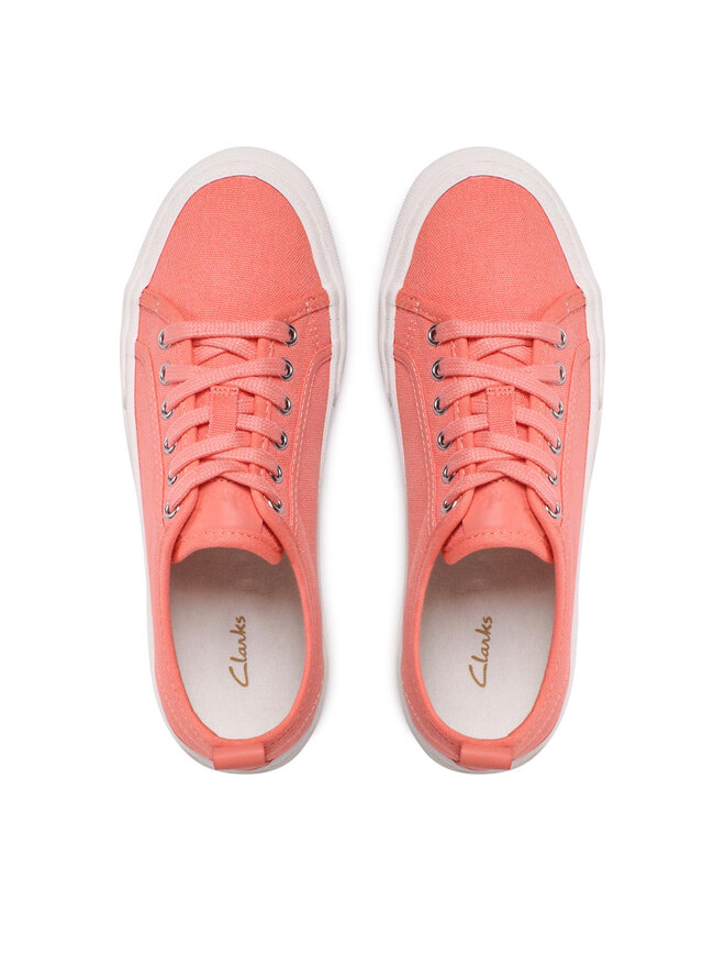 Clarks Sneakers aus Stoff Clarks Roxby Lace 261649844 Orange
