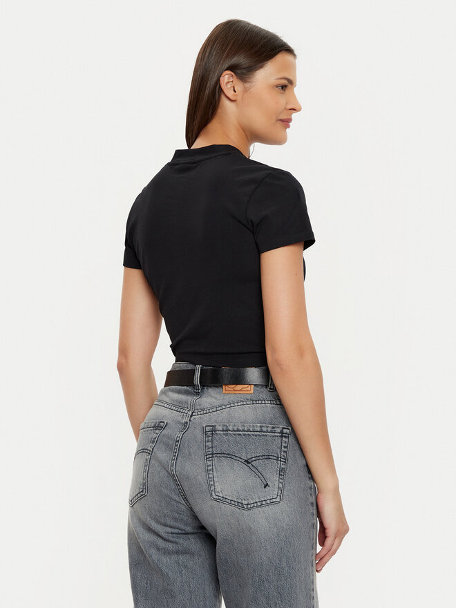 Guess Guess T-Shirt V4YI20 KCDH1 Μαύρο Boxy Fit