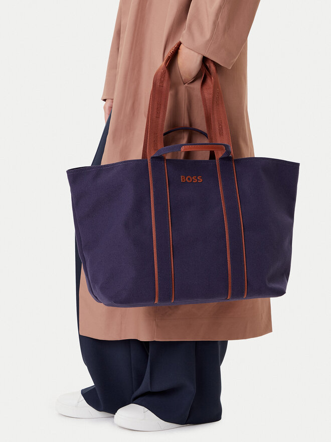 BOSS Geantă BOSS Palmah Tote 50546461 Bleumarin