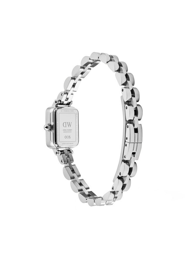 Daniel Wellington Sat Daniel Wellington Quadro Mini Reflection DW00100846 Srebrna