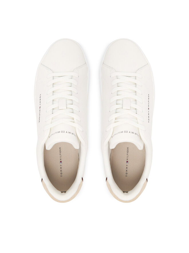 Tommy Hilfiger Sneakers Tommy Hilfiger Th Court Lth Detail Ess FM0FM05367 Weiß