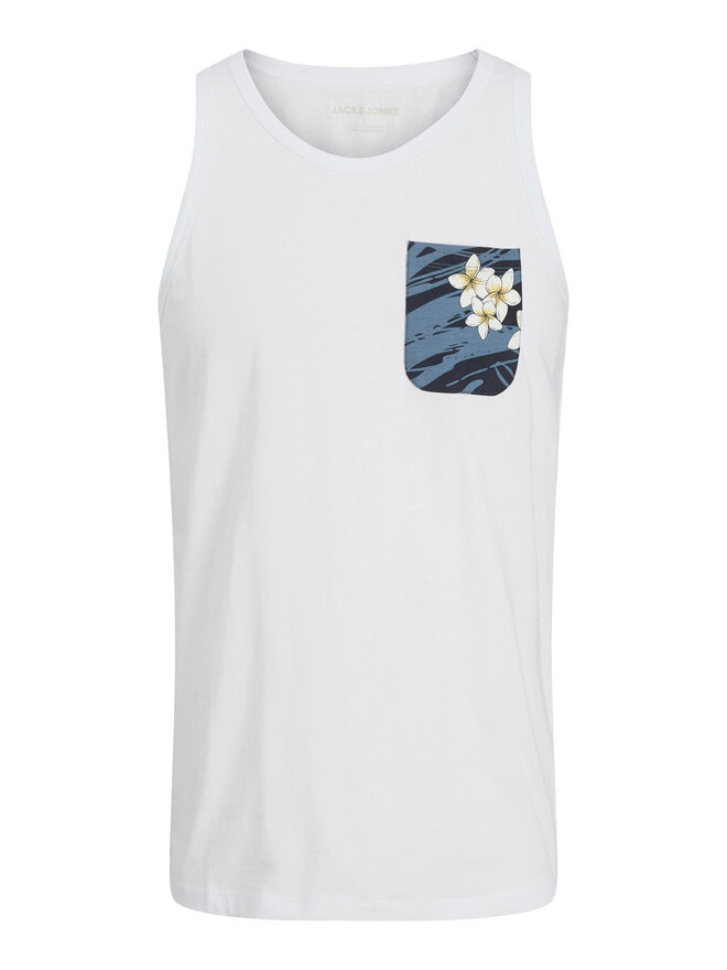 Jack&Jones Jack&Jones Tank top Hawaii 12269321 Λευκό Standard Fit