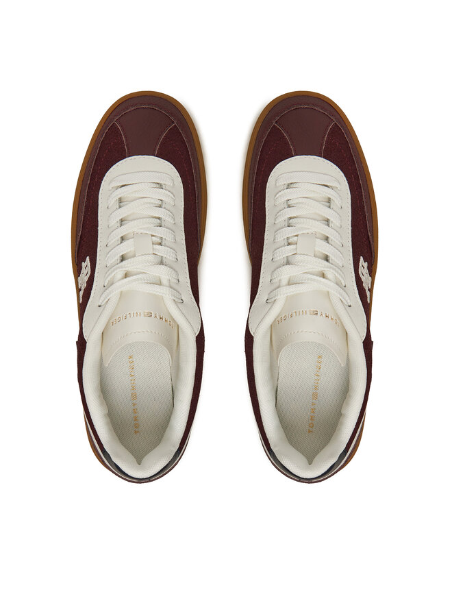 Tommy Hilfiger Sneakers Tommy Hilfiger Heritage Sneaker Perf FW0FW08380 Dunkelrot