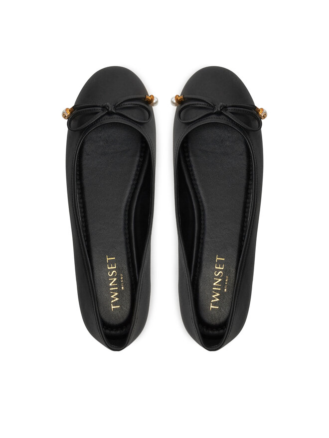 TWINSET Balerini TWINSET Ballerina 242TCP150 Negru