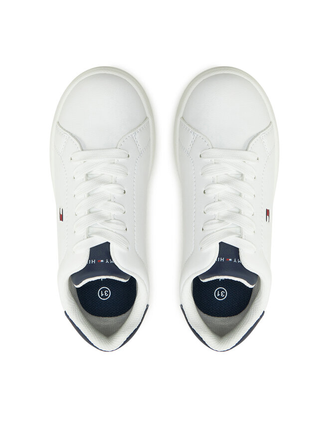 Tommy Hilfiger Tenisice Tommy Hilfiger Low Cut Lace-Up Sneaker T3X9-33848-1355 M Bijela